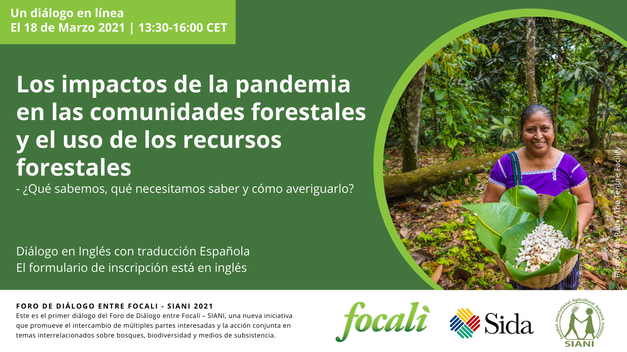 Los impactos de la pandemia en las comunidades forestales y el uso de los recursos forestales  - ¿Qué sabemos, qué necesitamos saber y cómo averiguarlo?